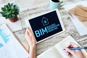 bim, ,building,information,modeling,concept,on,screen.