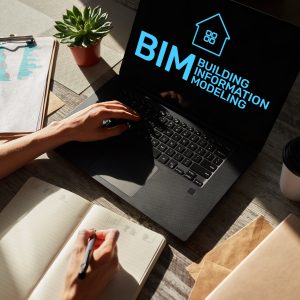bim, ,building,information,modeling,concept,on,screen.