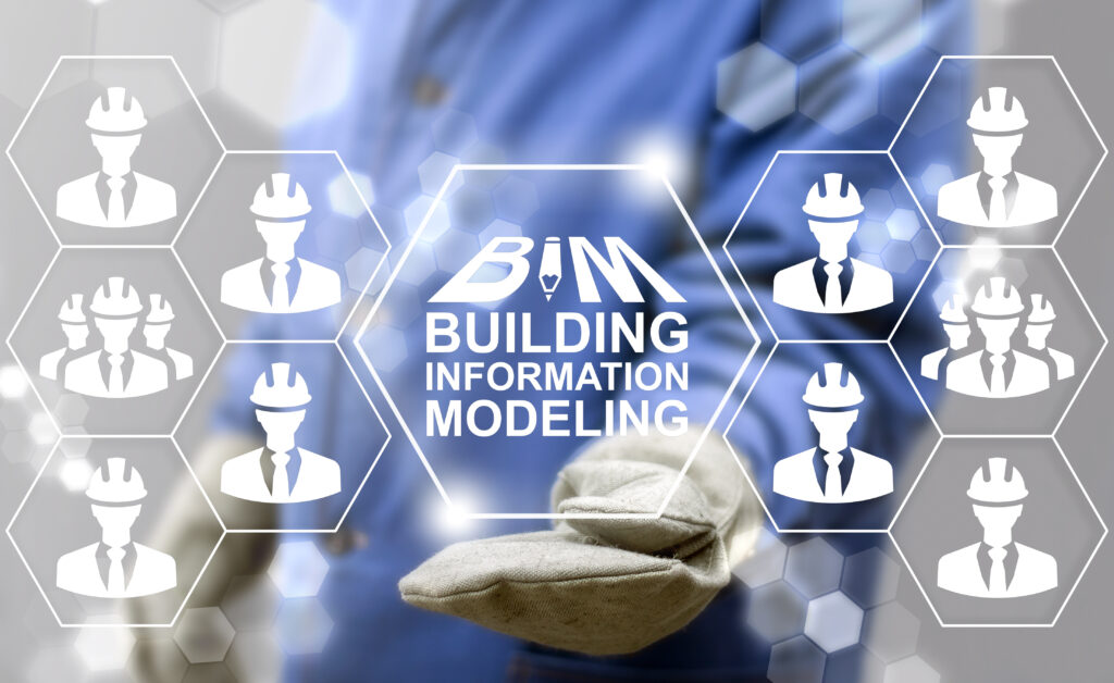 bim,building,information,modeling,industrial,business,development,physical,web,concept.